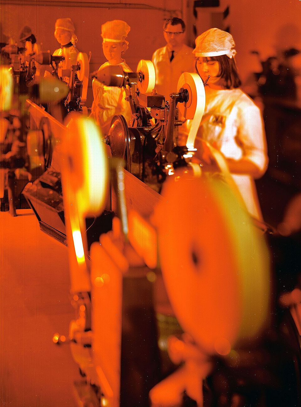 Workers in the Production Hall